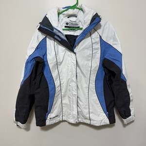 Columbia Omni-Tech 2-in-1 Interchangeable Womens Jacket Sky Blue-white
